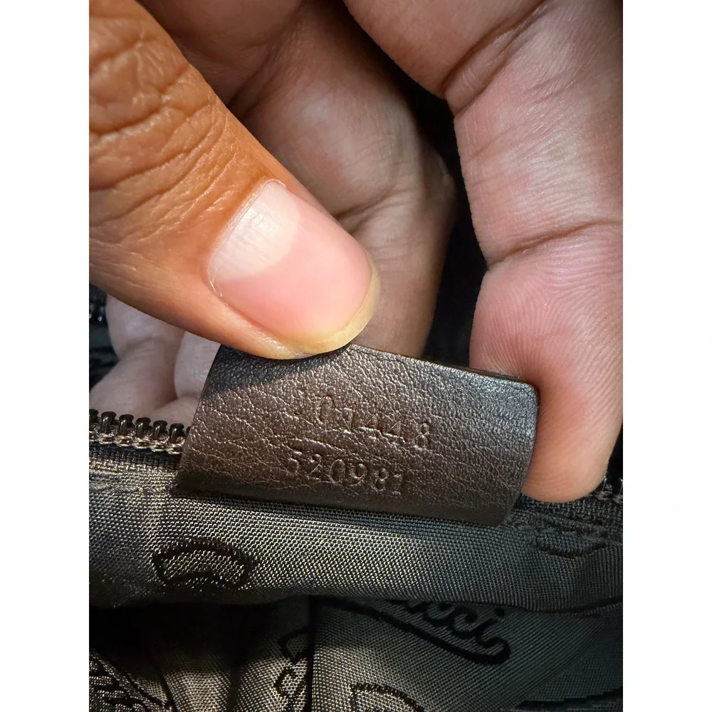 Gucci Guccissima Leather Messenger Shoulder Bag Monogram